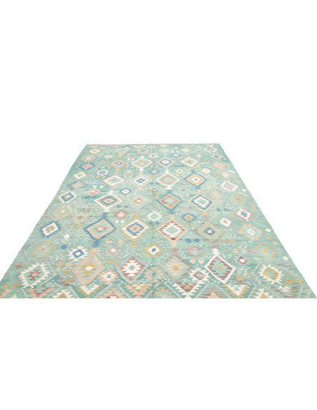 Rug Kilim Afghanistan 195x299 Turquoise Light B