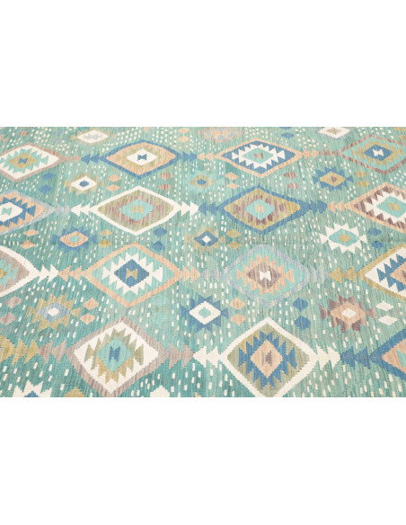Rug Kilim Afghanistan 195x299 Turquoise Light B