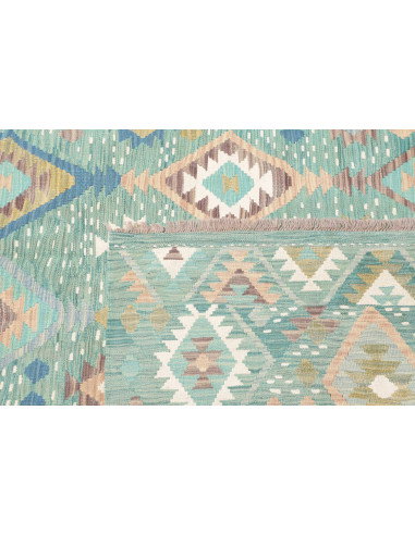 Rug Kilim Afghanistan 195x299 Turquoise Light B