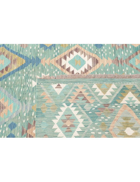 Rug Kilim Afghanistan 195x299 Turquoise Light B