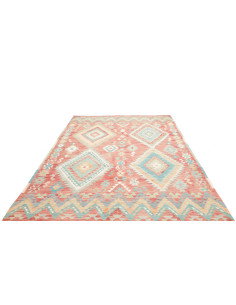 Tappeto Kilim Afghanistan 204x299 Rosa Terracot 2