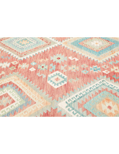 Tappeto Kilim Afghanistan 204x299 Rosa Terracot