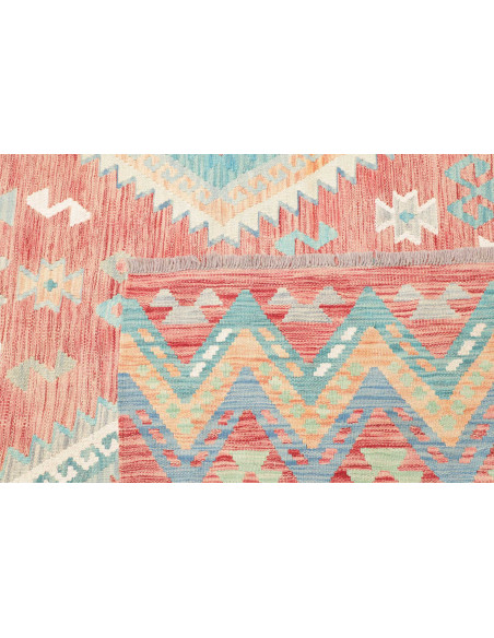 Tappeto Kilim Afghanistan 204x299 Rosa Terracot