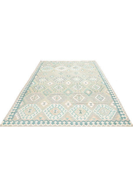 Rug Kilim Afghanistan 201x298 Aqua Turquoise