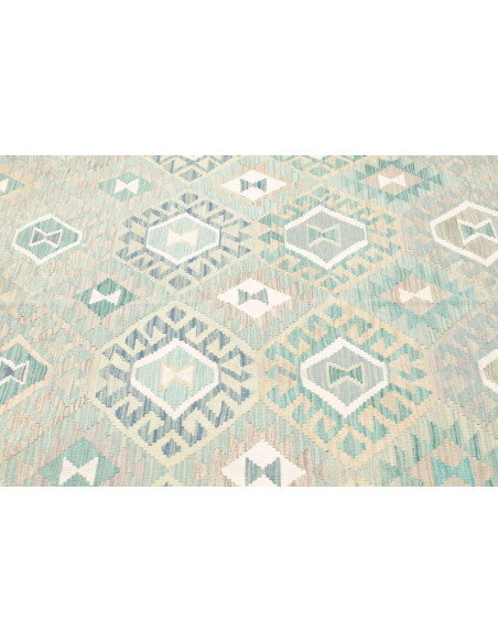 Tappeto Kilim Afghanistan 201x298 Acqua Marina