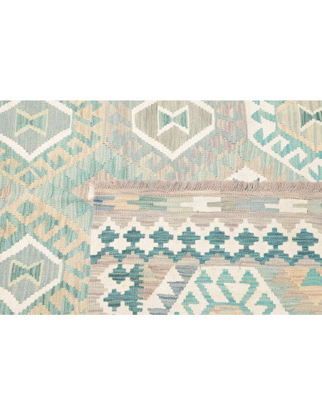 Rug Kilim Afghanistan 201x298 Aqua Turquoise
