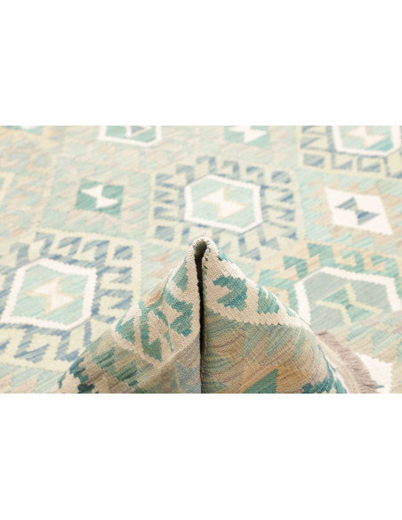 Tappeto Kilim Afghanistan 201x298 Acqua Marina