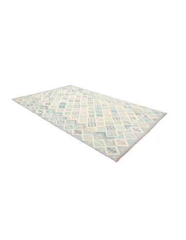 Tappeto Kilim Afghanistan 200x297 Blu Cielo Azz