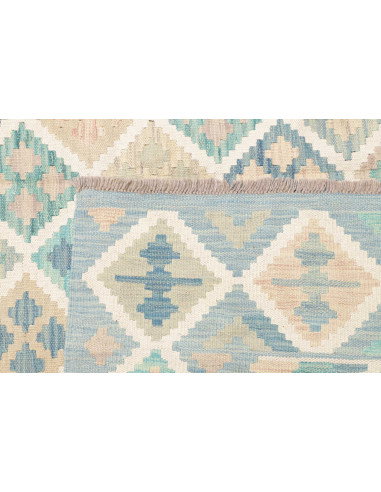 Rug Kilim Afghanistan 200x297 Sky Blue Light Bl