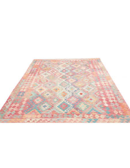 Tappeto Kilim Afghanistan 200x294 Rosa Corallo
