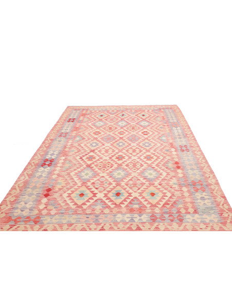 Rug Kilim Afghanistan 199x299 Coral Beige