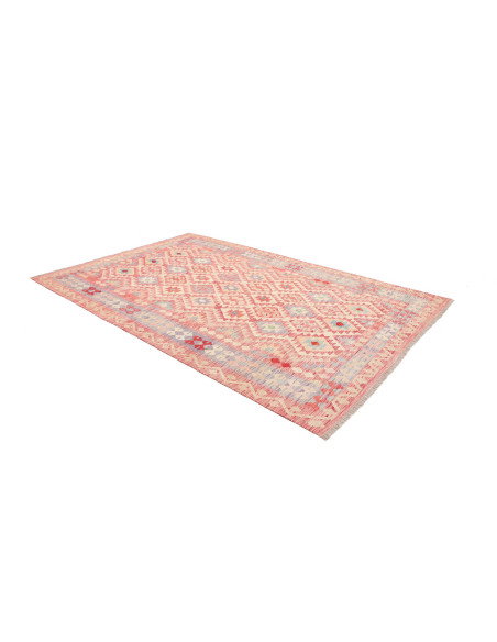 Tappeto Kilim Afghanistan 199x299 Corallo Beige