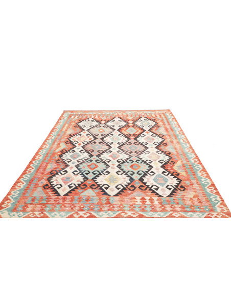 Tappeto Kilim Afghanistan 203x292 Arancio Terra