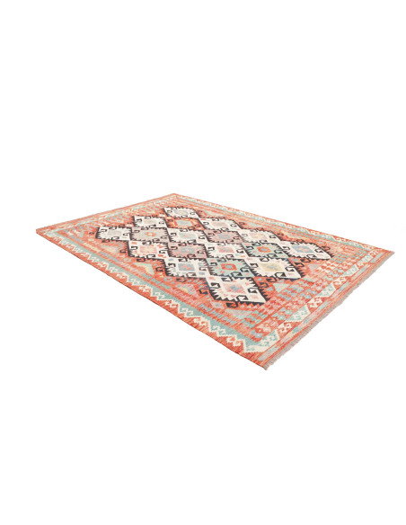 Tappeto Kilim Afghanistan 203x292 Arancio Terra