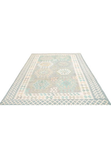 Rug Kilim Afghanistan 202x297 Sky Blue Turquois