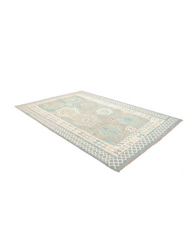 Rug Kilim Afghanistan 202x297 Sky Blue Turquois