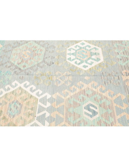 Tappeto Kilim Afghanistan 202x297 Azzurro Cielo