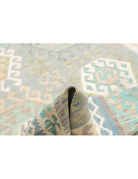 Tappeto Kilim Afghanistan 202x297 Azzurro Cielo