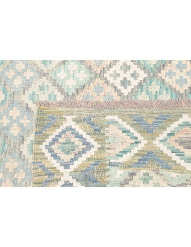 Tappeto Kilim Afghanistan 182x250 Blu Azzurro