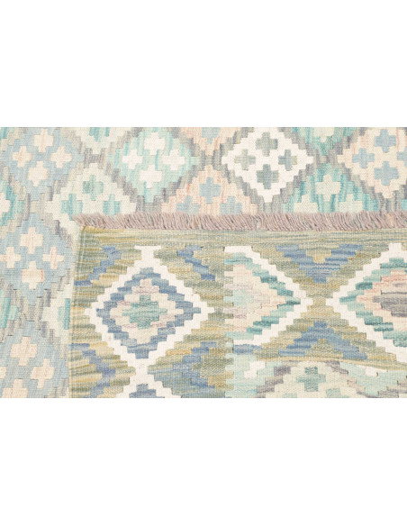 Tappeto Kilim Afghanistan 182x250 Blu Azzurro