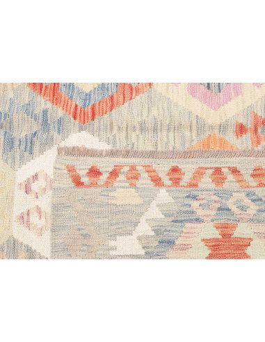 Tappeto Kilim Afghanistan 185x248 Avorio Grigio