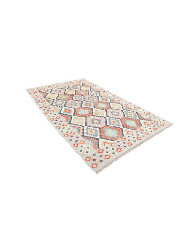 Tappeto Kilim Afghanistan 163x251 Blu Cielo Ter