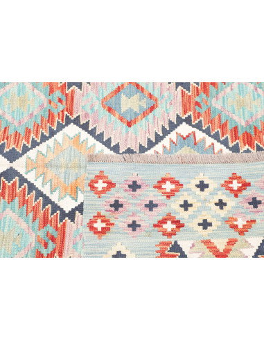 Rug Kilim Afghanistan 163x251 Sky Blue Terracot