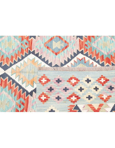 Rug Kilim Afghanistan 163x251 Sky Blue Terracot