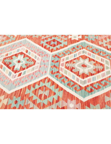 Rug Kilim Afghanistan 180x240 Terracotta Teal