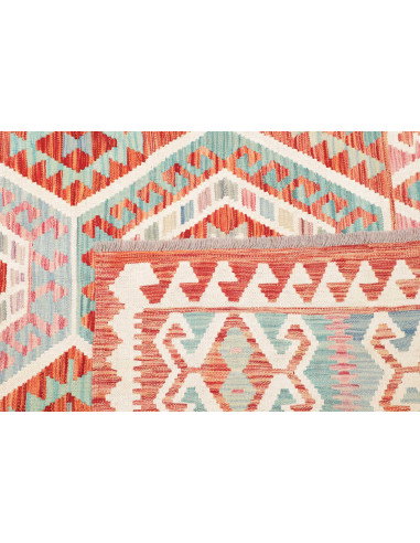 Rug Kilim Afghanistan 180x240 Terracotta Teal