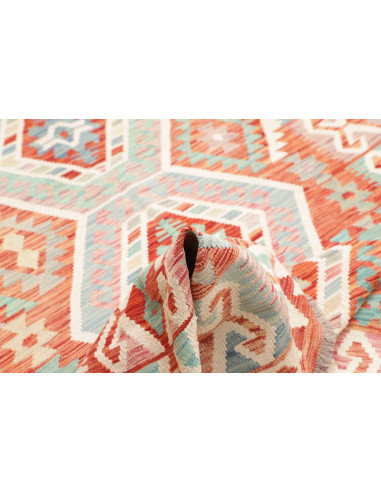 Rug Kilim Afghanistan 180x240 Terracotta Teal