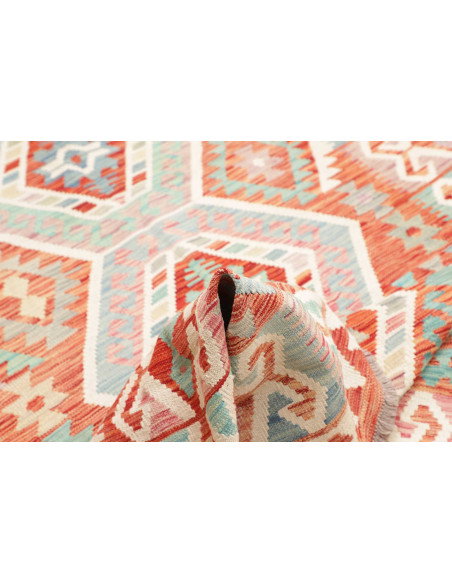 Rug Kilim Afghanistan 180x240 Terracotta Teal