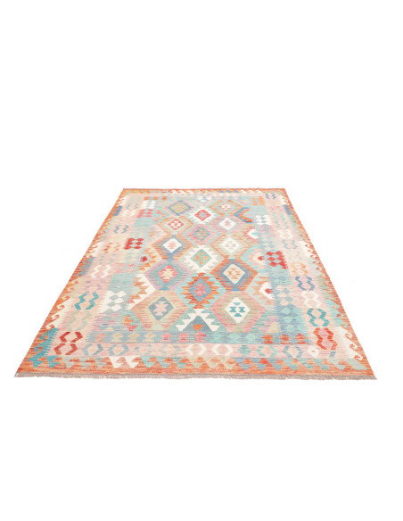 Rug Kilim Afghanistan 170x250 Pastel Blue Coral