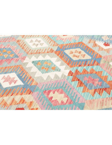 Rug Kilim Afghanistan 170x250 Pastel Blue Coral