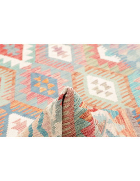 Rug Kilim Afghanistan 170x250 Pastel Blue Coral