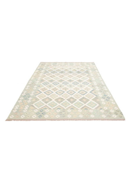 Rug Kilim Afghanistan 174x244 Aqua Light Blue