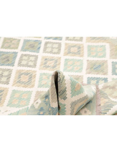 Rug Kilim Afghanistan 174x244 Aqua Light Blue