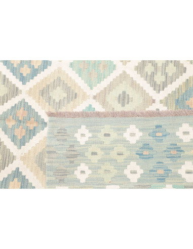 Tappeto Kilim Afghanistan 173x242 Blu-verde Chi