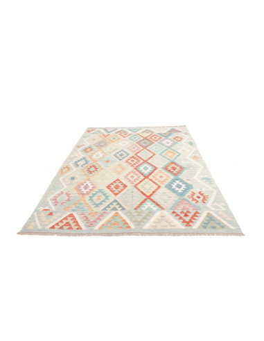 Rug Kilim Afghanistan 178x247 Light Blue Coral