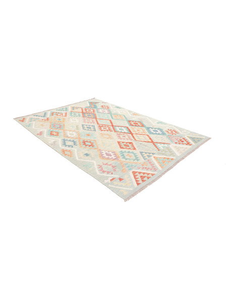 Tappeto Kilim Afghanistan 178x247 Azzurro Coral