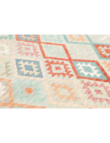Tappeto Kilim Afghanistan 178x247 Azzurro Coral