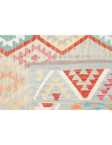 Rug Kilim Afghanistan 178x247 Light Blue Coral