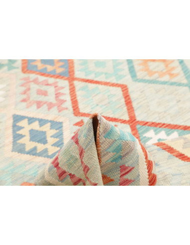 Rug Kilim Afghanistan 178x247 Light Blue Coral