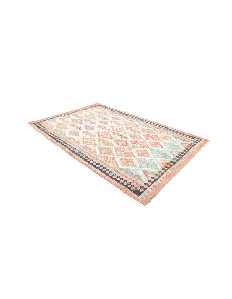 Rug Kilim Afghanistan 173x262 Coral Orange Aqua