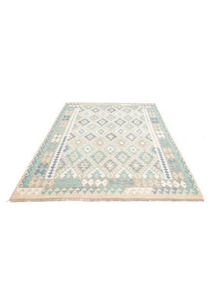 Rug Kilim Afghanistan 167x244 Blue Aqua