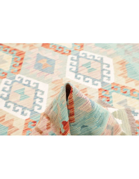 Tappeto Kilim Afghanistan 173x244 Azzurro Chiar
