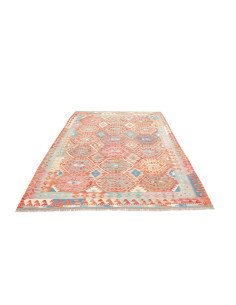 Tappeto Kilim Afghanistan 178x246 Terracotta Bl 2