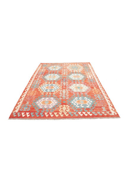Tappeto Kilim Afghanistan 173x245 Arancione Ter