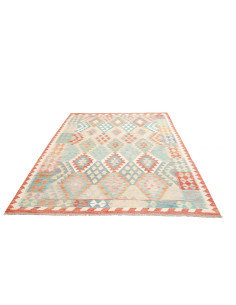 Tappeto Kilim Afghanistan 179x248 Azzurro Coral 2