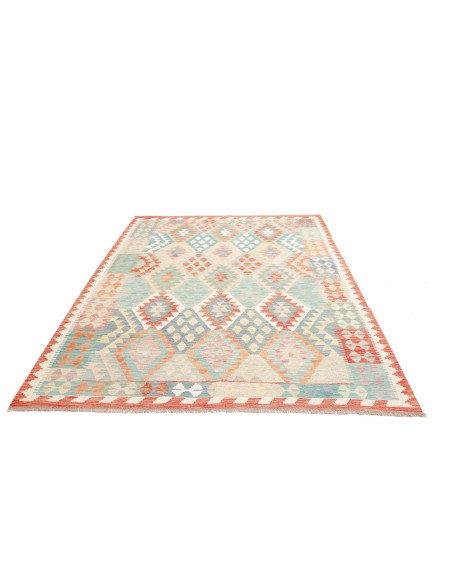 Tappeto Kilim Afghanistan 179x248 Azzurro Coral